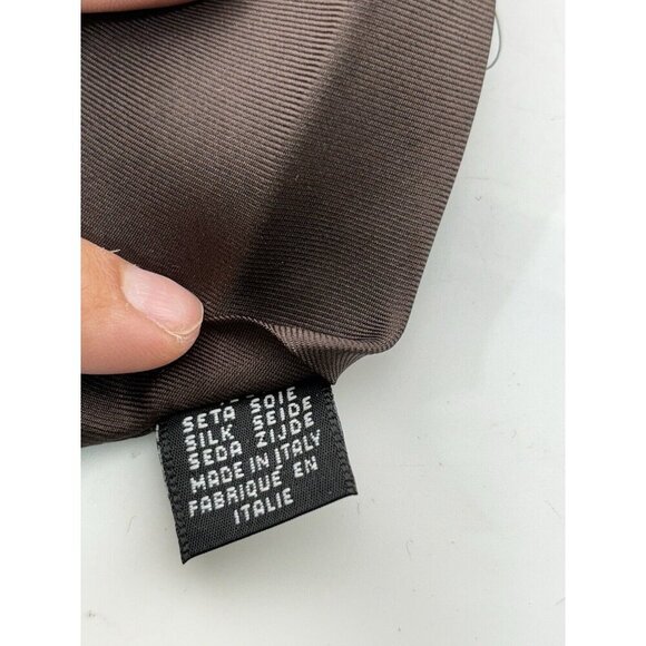 VTG LOT OF 3 - Brown Tone Assorted Silk Ties Made in Italy - Picture 4 of 13